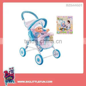 Lovely Baby Doll Stroller Toy With Baby Doll thumbnail-1