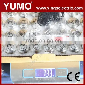 LA19-AJS 19mm 250V Led Momentary Elevator Equipment Pushbutton Switch Metal Push Button Bell Push Button thumbnail-6