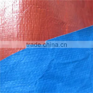 Waterproof Plastic Cover Blue Orange pe Trapaulin for Truck Cover thumbnail-4