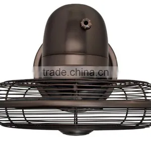 12" Retro Table Fan With Oil Rubbed Bronze Finish thumbnail-3