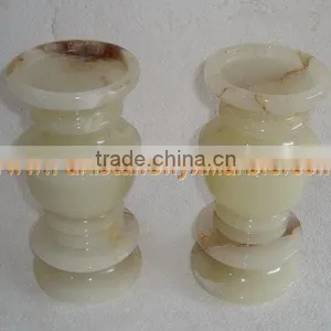 EXPORT QUALITY Modern Style ONYX CANDLE HOLDERS STANDS thumbnail-5