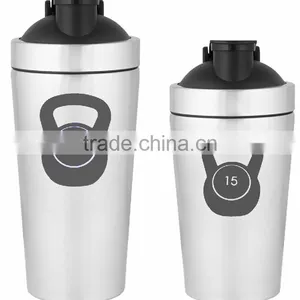 Low MOQ Airtight Amazon Hot Sales Custom Printing Logo 750ml 24oz #304 18/8 Stainless Steel BPA Free Water Bottle Shaker thumbnail-1