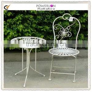 Rustic Handmade Iron Vintage Childrens Table and Chairs thumbnail-1