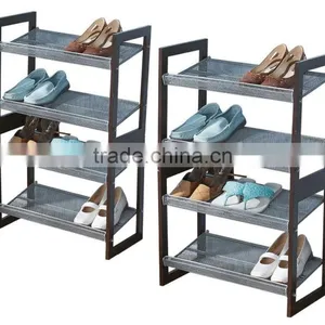 Mesh Utility Shoes Rack Closet Organizer Shelf Storage Shelving Brand NEW thumbnail-2
