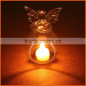 Best Selling Elegant Clear Glass Angel Candle Holder thumbnail-1