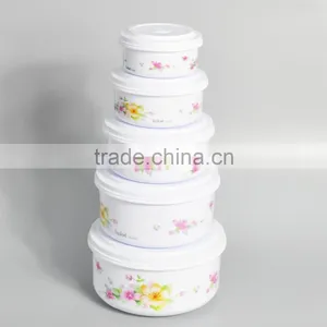 5 Pieces Plastic Lunch Box Storage Container to Keep Food Hot and Fresh thumbnail-1