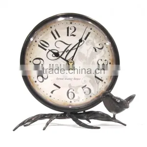 Cheap!!! Round Small MDF Table Clock Small Wooden Table Clock thumbnail-3