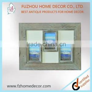 Multiple Wooden Photo Frame With Triangle Hook and Three Window New Models for Home Decor thumbnail-1