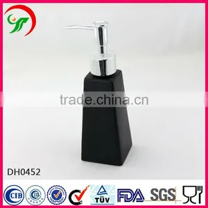 Custom Innovative and Creative Products Elegant Lotion Bottle Black 200ml Ceramic Liquid Soap Dispenser thumbnail-1