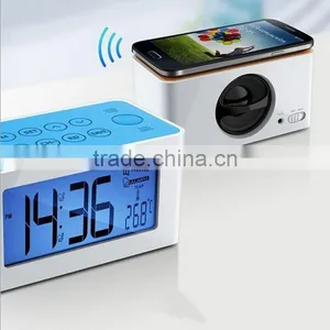 Wireless Speaker With FM Radio Multi-function With Time and the Date Shown Wireless Speaker for Mobile Phone thumbnail-1