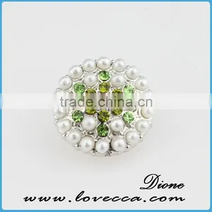 Trendy Punk Style Snap Button Jewelry Interchangeable Ring Prong Snap Buttons thumbnail-3