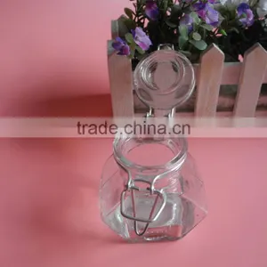 High-end Glass Latch Lid Spice Jar With Ceramic Lid thumbnail-4