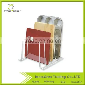 High Quality Wire Pot Lid Cutting Board Rack Organizer thumbnail-1
