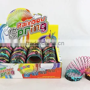 Hot Sale Classic Plastic Rainbow Spring With Printed Sea World Educational Toys for Kids/promotional Gift Raibow Circle thumbnail-1