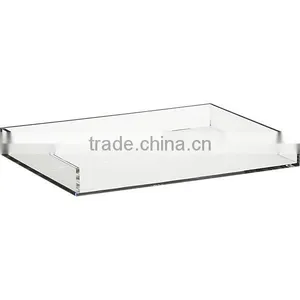 Custom Clear Acrylic Lucite Plexiglass Desk Organizer Document Memo Tray thumbnail-1