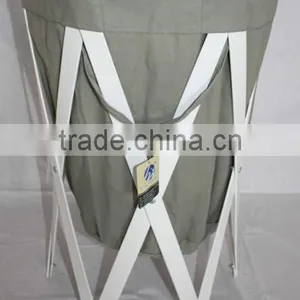 Fashion Pop Up Wooden Material Washing Laundry Storage Bin thumbnail-1