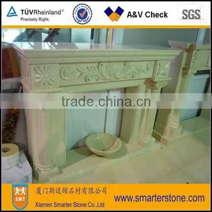 Natural Marble Stone Fireplaces Stone Fireplaces Design thumbnail-1