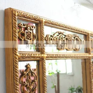 Baroque Mirror Frame Rectangular Bathroom Mirrors thumbnail-4