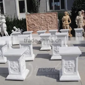 China Supplier Wholesale Art Deco Stone Marble Bases for Sculptures thumbnail-3