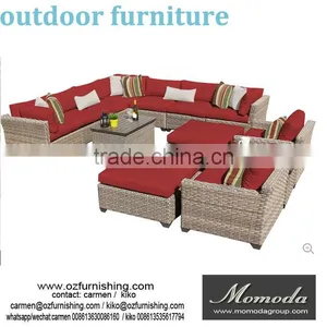 MMD005 New Wicker Outdoor Furniture Lounge Set Patio Rattan Setting Corner Modular Sofa thumbnail-1