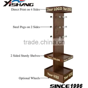 Retail Store Braning Snack Wooden Display Rack thumbnail-2