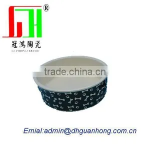 Dolomite 5" Ceramics Pet Bowl With Full Printing thumbnail-1