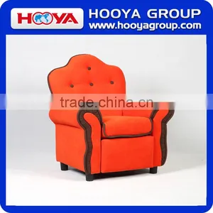 Kids Sofa- Black/orange/pink, Size:W63 D57 H77,material: Jacquard Lattice Velvet+sponge+crude Wood thumbnail-3
