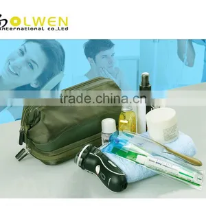 Fashion PU+polyester Folding Men Toiletry Bag for Travel thumbnail-1