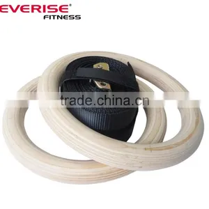 2017 Hot Sale Exercise Wood Gymnastic Ring thumbnail-3