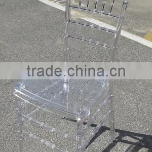 Wholesale Acrylic Chairs Clear Resin Chiavari Wedding Tiffany Plastic Chair thumbnail-1