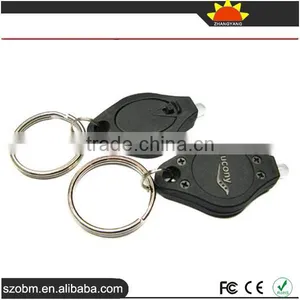 Small Portable Gift Keychain Plastic OEM White Light LED Keychain thumbnail-3