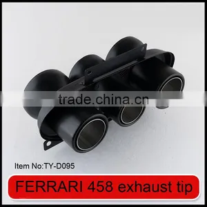 Auto Tuning Stainless Steel Sportycar Exhaust Tips for Ferrari 458 Carbon Fiber thumbnail-5