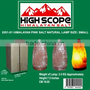 Himalayan Pink Salt Lamp Natural Shape With 6ft Cord, 15 Watt Bulb 110 or 220 Volts With Dimmer Full Set 2- 3kg or 6 Pounds thumbnail-1