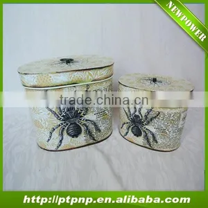 Cheap Hot Home and Garden Collection Iron Storage Box With Lid thumbnail-1