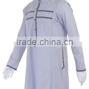 2016 Latest Islamic Clothing Men's Abaya Muslim Throbe thumbnail-5