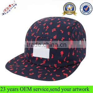 Music Note Fashion China Flat Brim Custom-made 5 Panel Cap thumbnail-1
