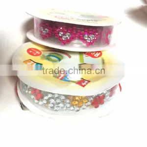 Customized Mixed Color Crystal Diamond Acrylic Sticker Rhinestone Gem Roll Crystal Sticker thumbnail-5