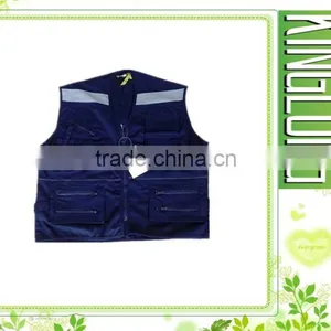 KINGLONG 2014 Hot Selling Wuhan Workwear Factory Multi Pockets Vest thumbnail-2