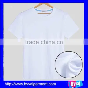 OEM Wholesale Unisex Factory Price Pure Color With Blank Cotton/polyester White/black Round Neck t Shirt for Women and Men thumbnail-1