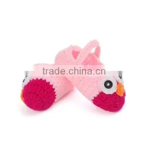 Cartoon Owl Style Shoes Design for Baby Crochet thumbnail-2