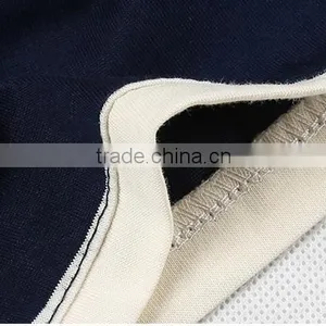 New Design Men's Casual T-shirt Short Sleeve Tee Formal Navy Blue Stripe POLO Shirt thumbnail-3
