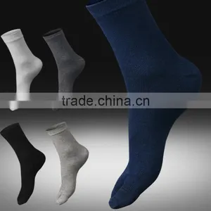 Zm40616b New Model Pure Color Men Cotton Stocking Man Fancy Business Socks thumbnail-1