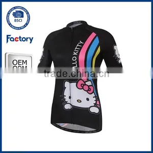 Wholesale Women Sublimation Cycling Jersey Blank Cycling Jerseys thumbnail-1