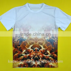 100% Polyester Tee Shirt for Sublimation Printing thumbnail-1