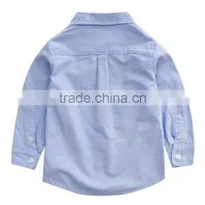 2016 Wholesale New Design Short Sleeves Children Casual Shirt Kids Check Shirt thumbnail-2