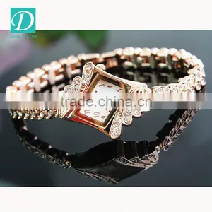 2016 Hot Sale Fashion Gold Wrist Watch Bracelet Women Watches thumbnail-5