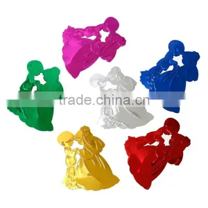 PVC Confetti Party Decoration Wedding Bride and Groom At Random thumbnail-3