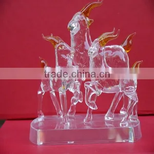 Cut and Polished Optical Crystal Goat Model Souvenir thumbnail-5