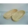 Acid-Proof Handmade Poly Rattan Bread Basket Oval Without Handle thumbnail-1
