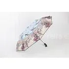 Custom Blue LED Lighted Umbrella Auto Open UV Protection For Company thumbnail-1